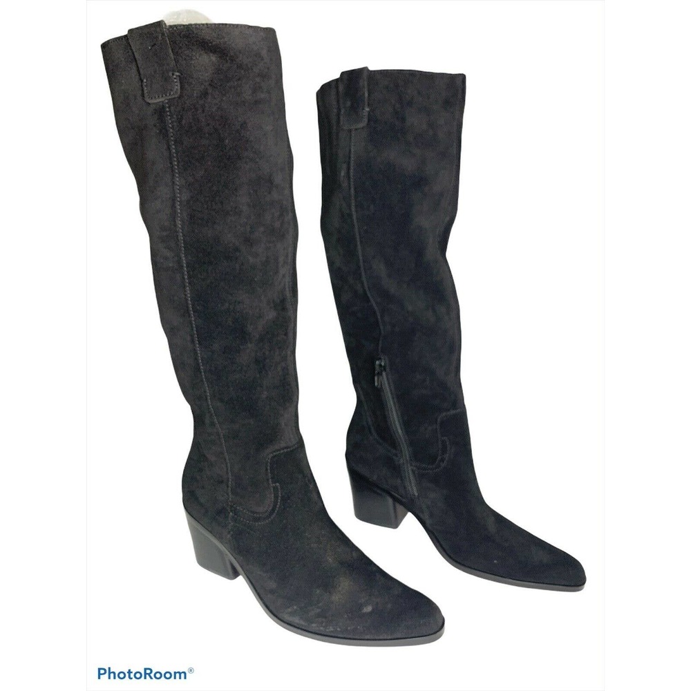 27 edit Bellamy Knee‎ High Boot black suade 6.5 NEW